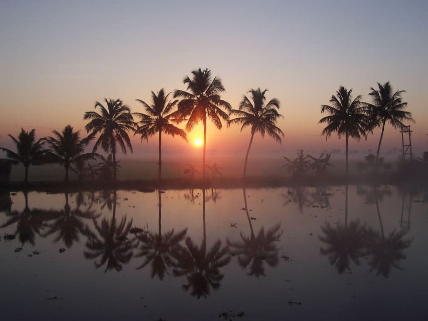 Kerala India sunset@RikaKvinnor.se