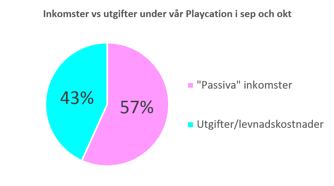 Playcation - inkomster vs utgifter @RikaKvinnor.se